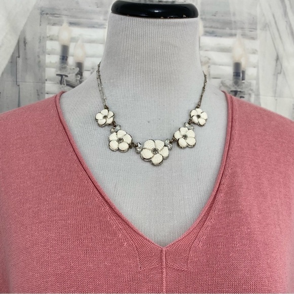 Eileen Fisher Blossom Pink Organic Linen Cotton V-Neck Box Top Pocket Oversized - Picture 4 of 11